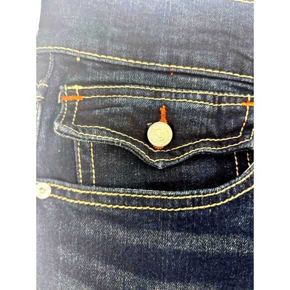 NWT True Religion Geno SN Flap Slim Jeans Men’s Size 30 Dark Scorched Wash - Picture 9 of 10